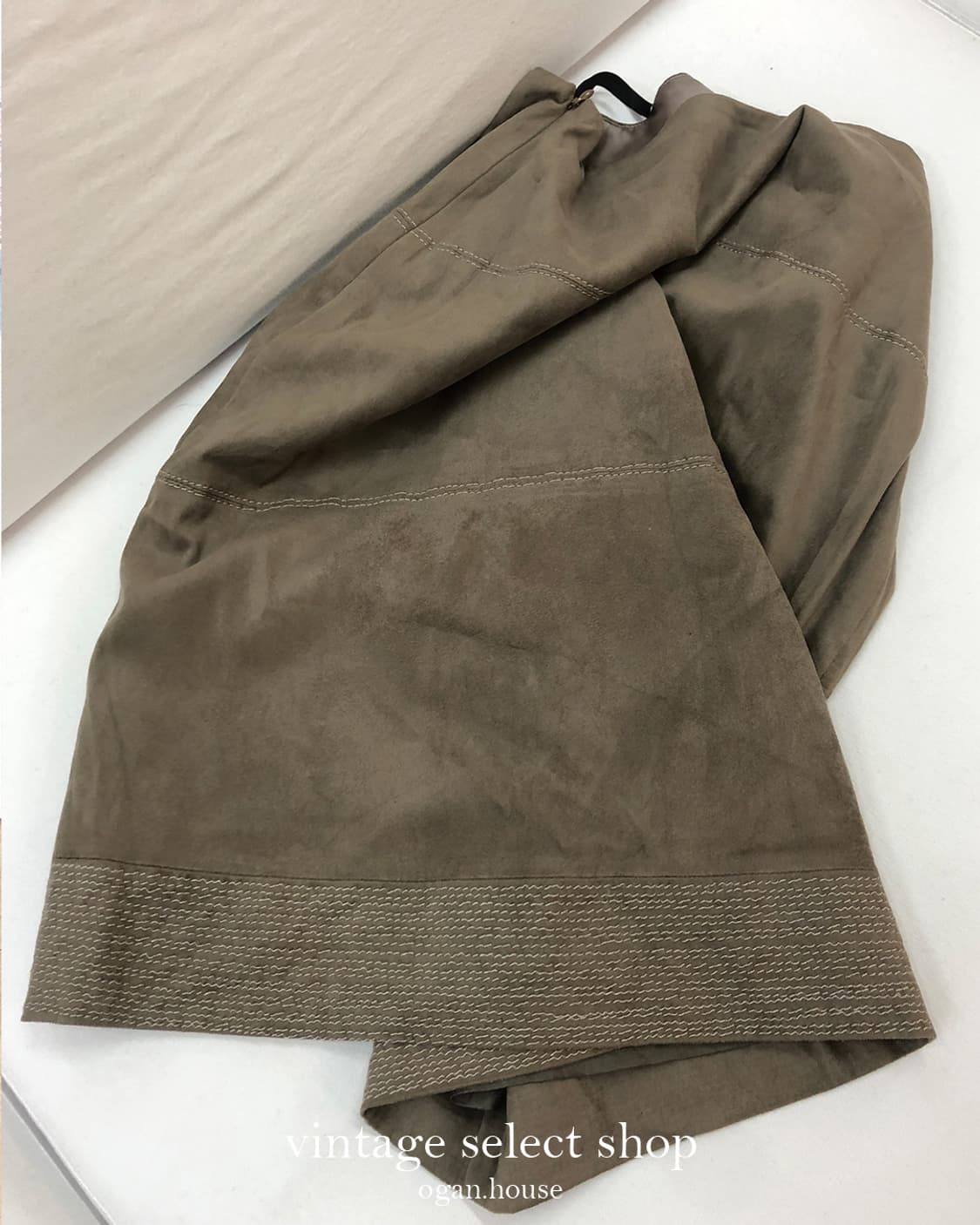 vintage suede skirt 상품이미지5