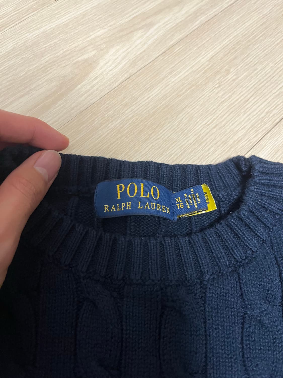 폴로 니트 네이비 상품이미지3