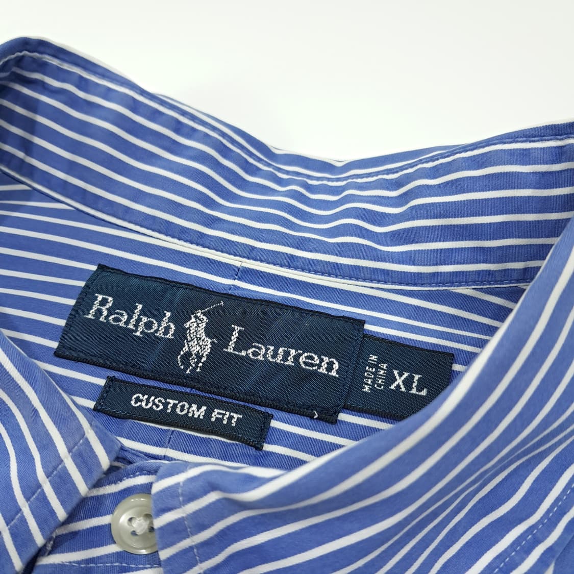 CL601 L 폴로 00s 스트라이프 핑크포니 블루 셔츠 남방 상품이미지3