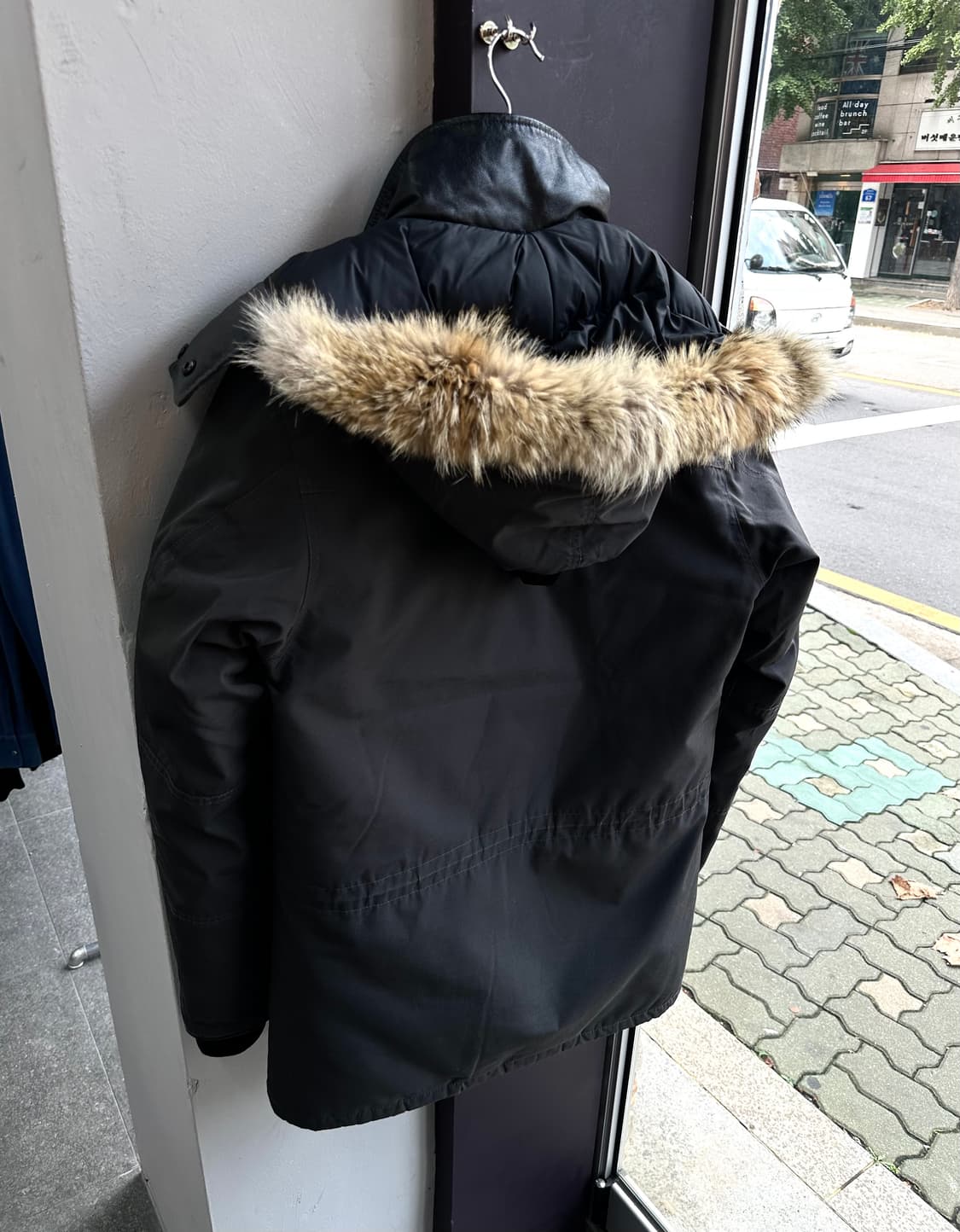 S/ 캐나다구스 BANFF 레더 한정 패딩점퍼 상품이미지8