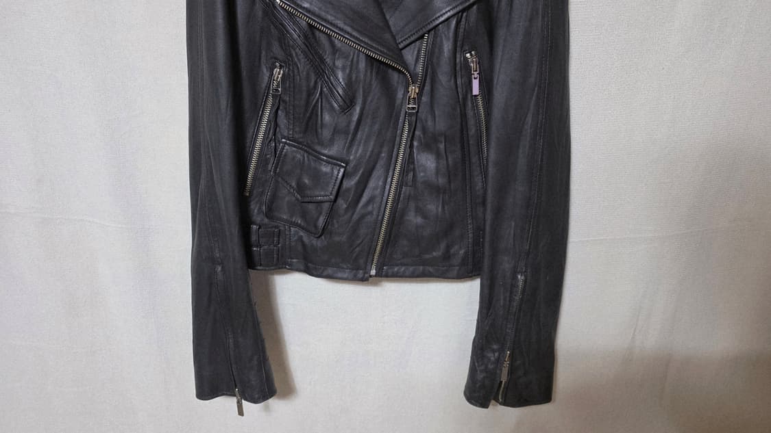 ICINOO 천연 양가죽 라이더 자켓 상품이미지7