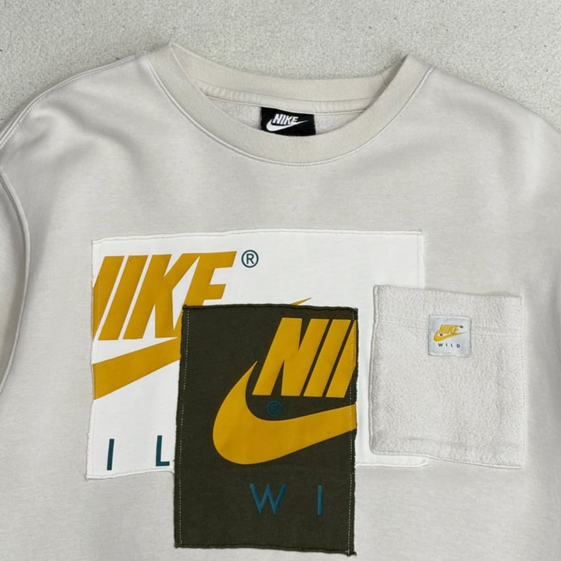 NIKE 패치 워크 스웨트셔츠 M 상품이미지3