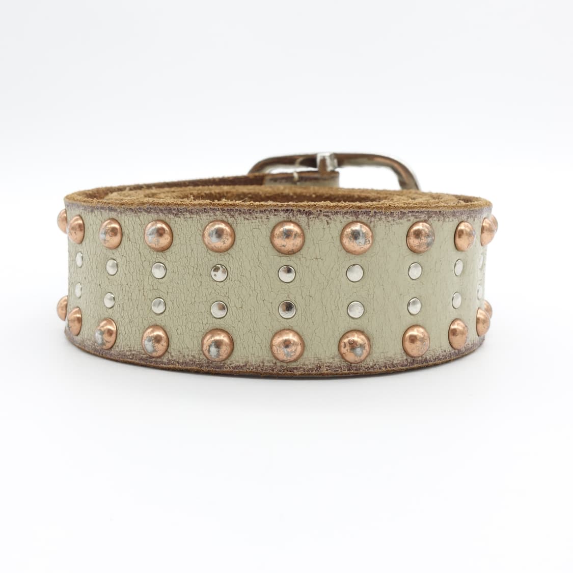 ZADIG&VOLTAIRE 쟈딕앤볼테르 아이보리 베이지 비즈 스터드 벨트 상품이미지6