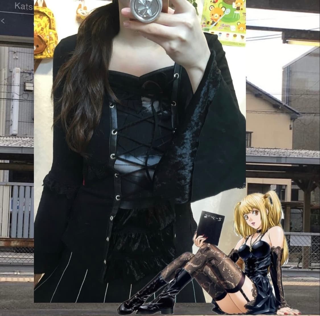 빈티지 모리걸 후유 ozzon 미사깔 셋 상품이미지1