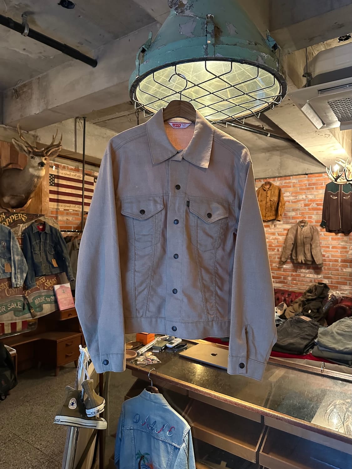 70s USA 빈티지 리바이스 3rd 코튼 트러커 자켓 상품이미지1