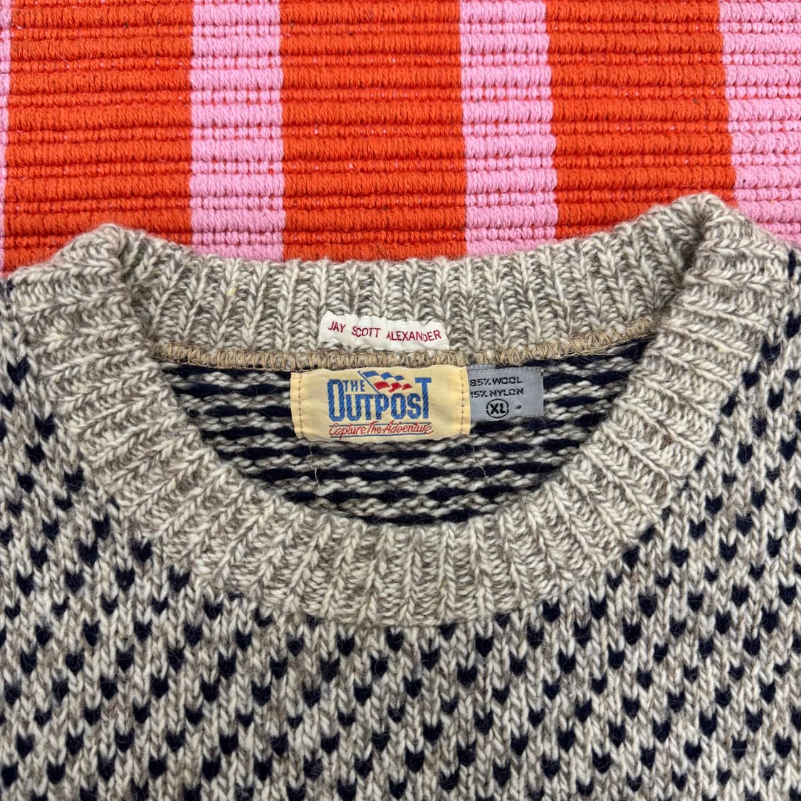 제이 스캇 알렉산더 버드아이 패턴 니트 (XL)  상품이미지5