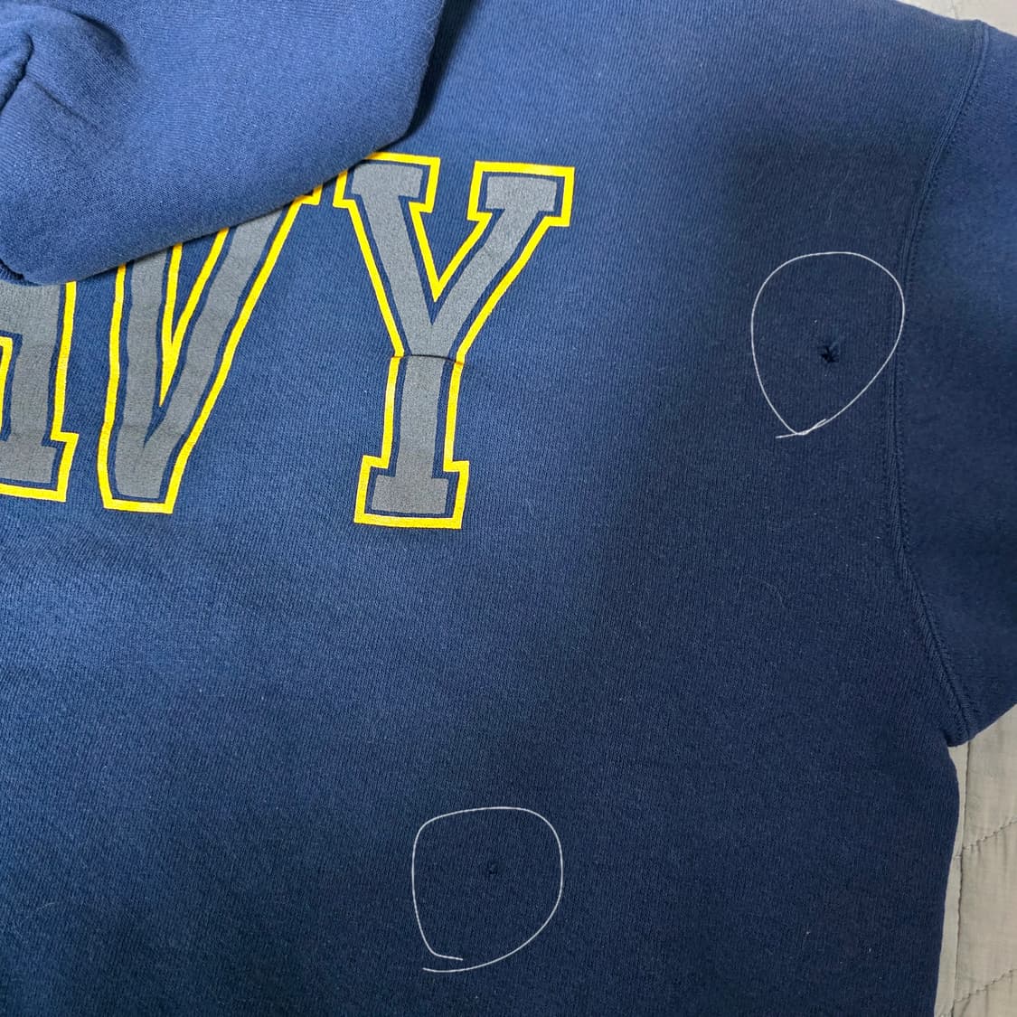 [XL] 90s USA 네이비 USN NAVY 빈티지 후드티 상품이미지7