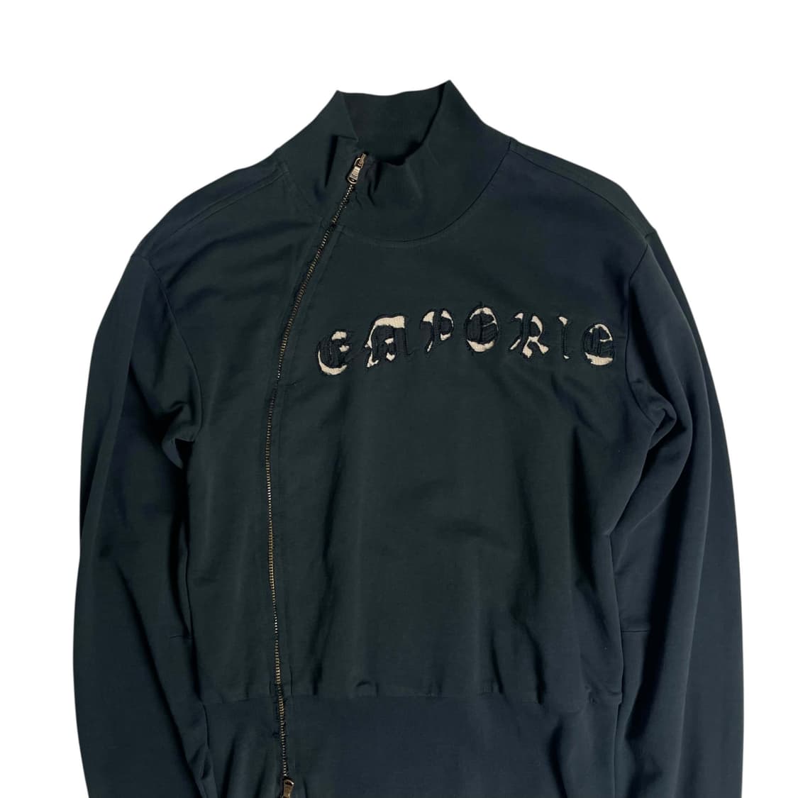 Emporio armani 코튼 져지 레터링 집업 자켓 상품이미지3