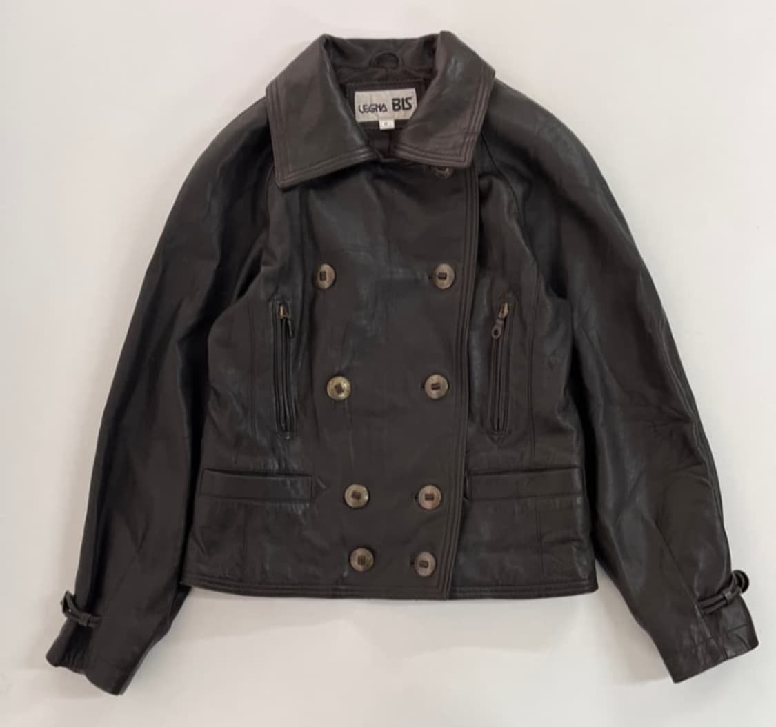 램스킨 레더 더블 봄버 상품이미지1