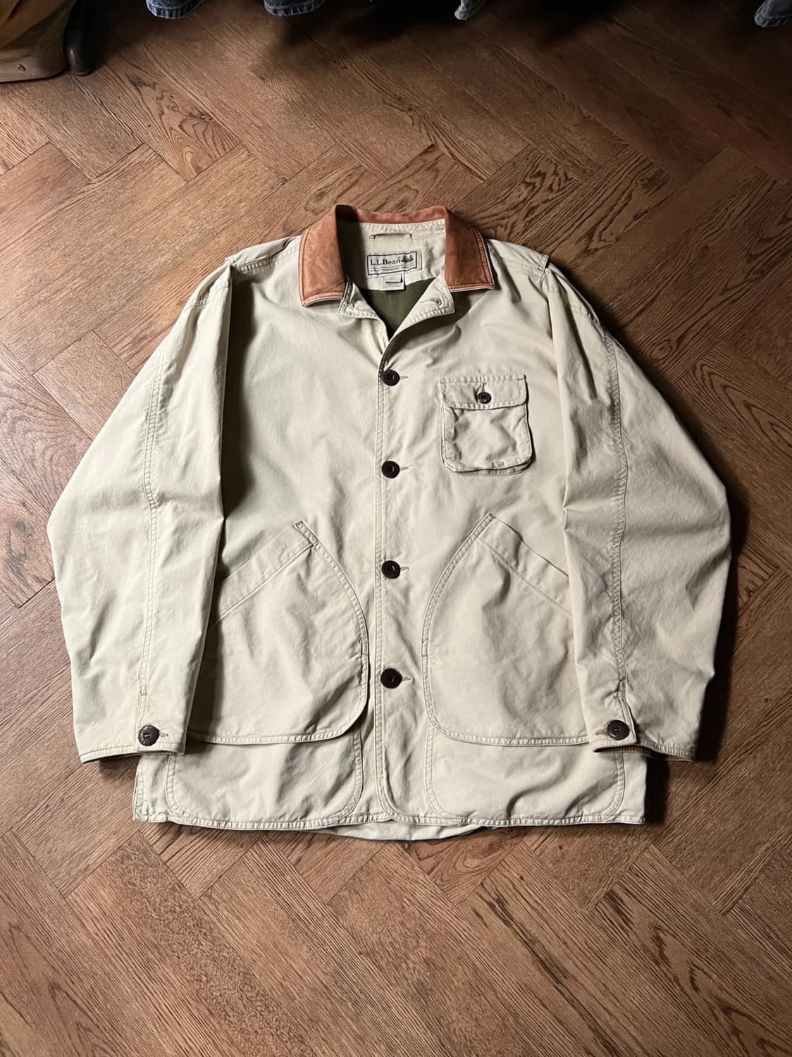 [XL]L.L.Bean USA 엘엘빈 아이보리 헌팅 자켓 상품이미지1