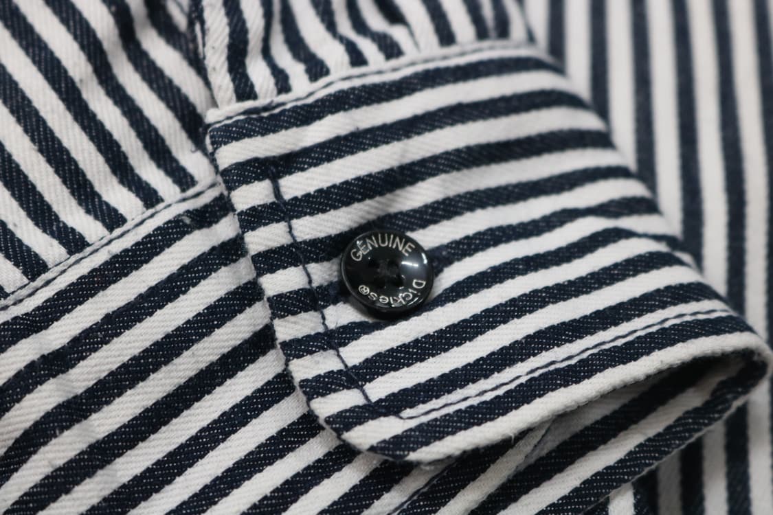 Dickies 디키즈 히코리 스트라이프 데님 포켓 워크 셔츠 (M) 상품이미지7