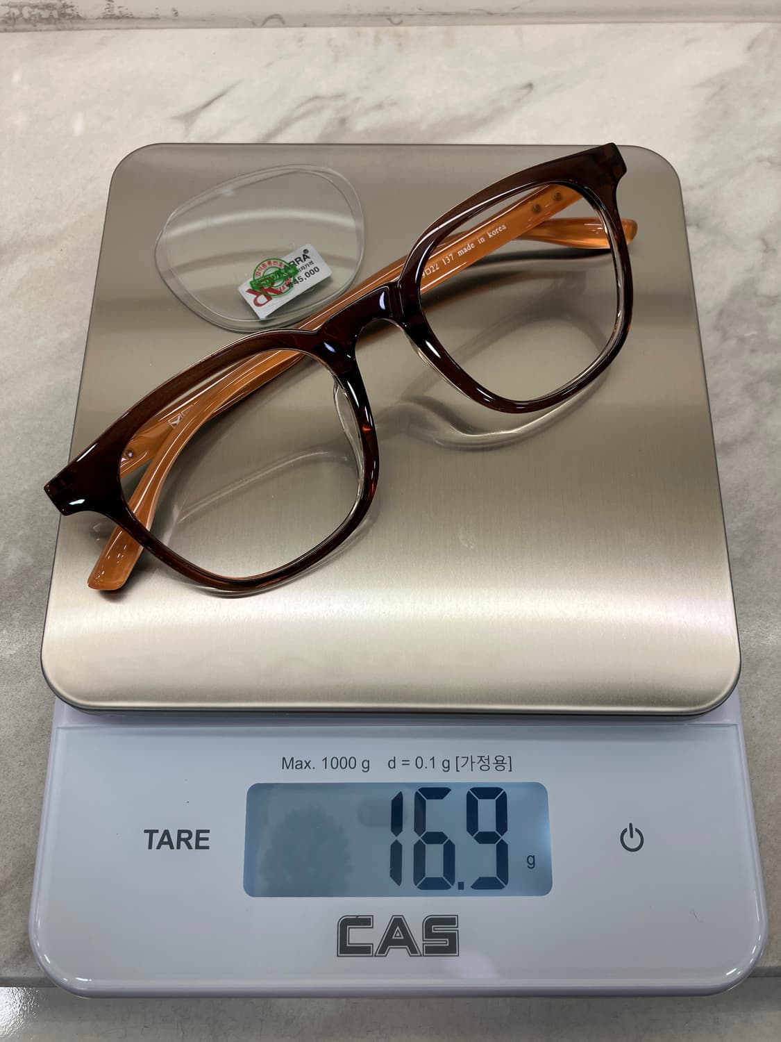 B28 카라 KARRA 브라운 웰링턴 뿔테 안경1703(17g) 상품이미지9