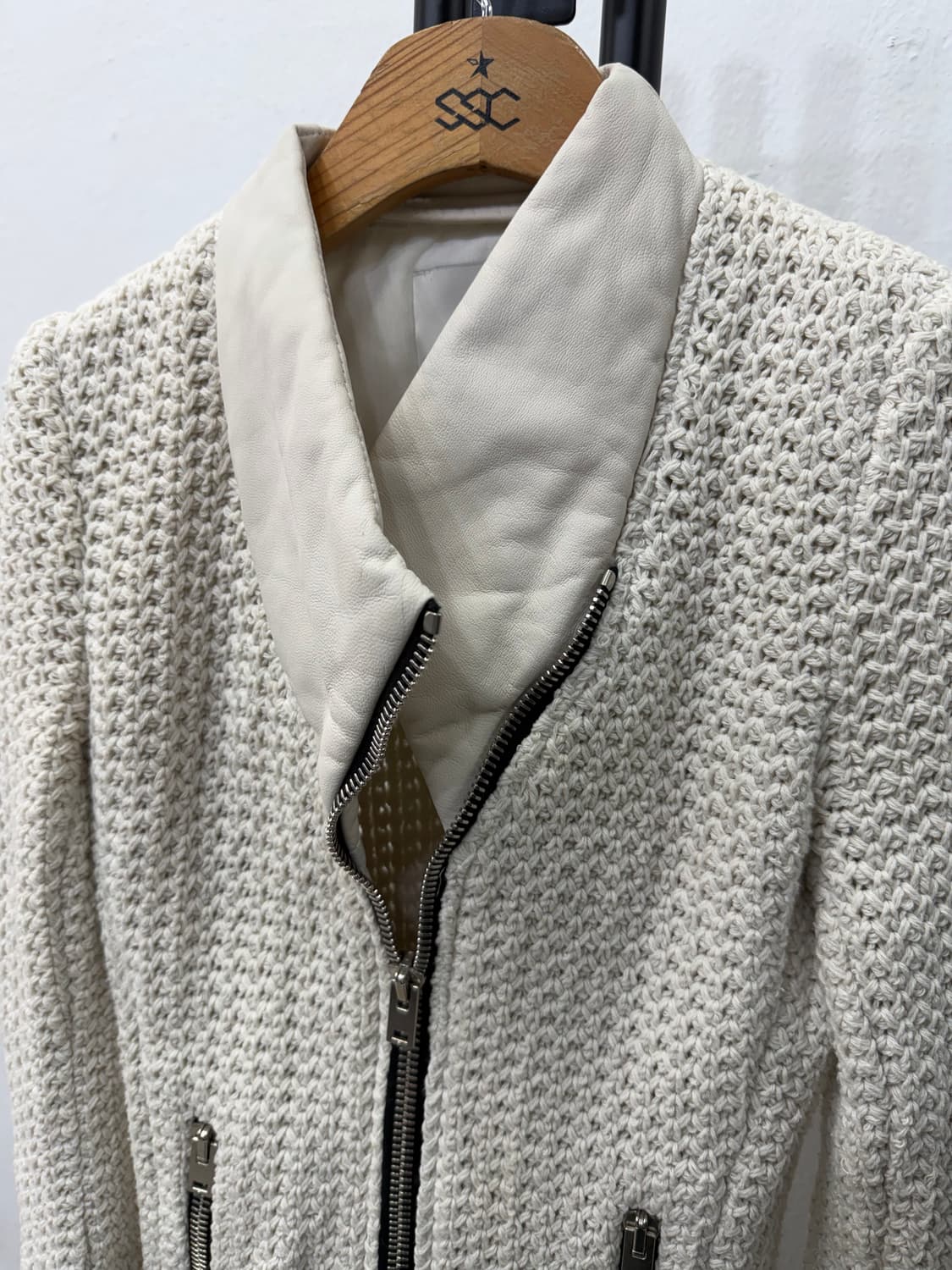 정품) 이로 한섬 니트 트위드 자켓 34 상품이미지4