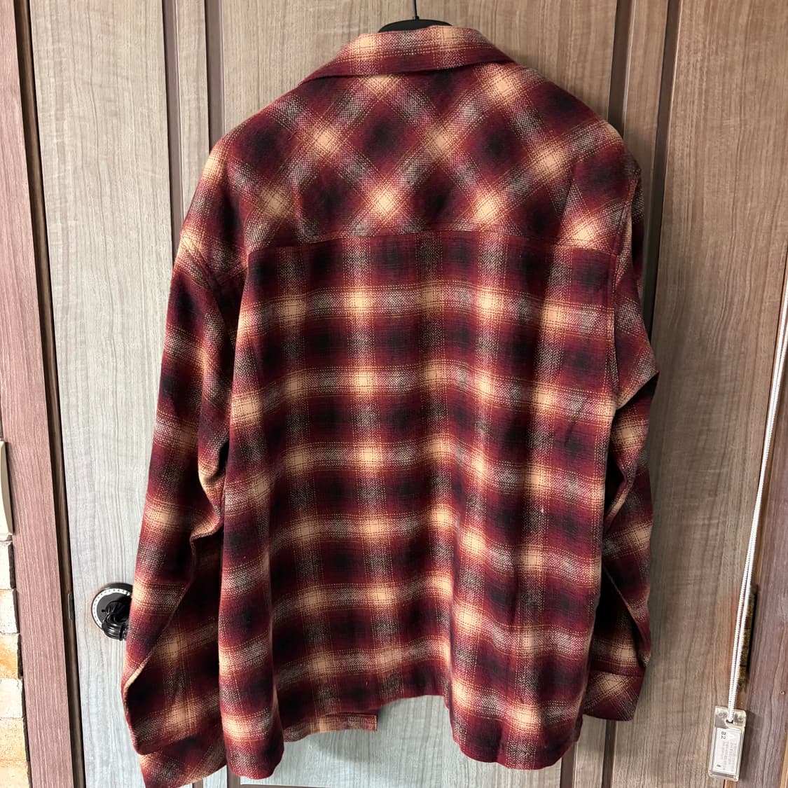 새상품(XL)밥캣 레드 체크 플란넬 셔츠 상품이미지2