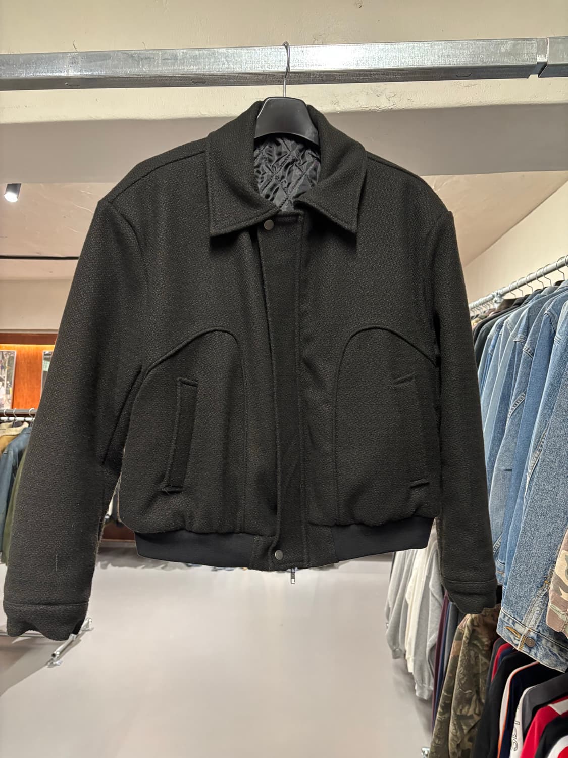 빈티지 오버핏 투웨이 누빔 자켓 상품이미지3