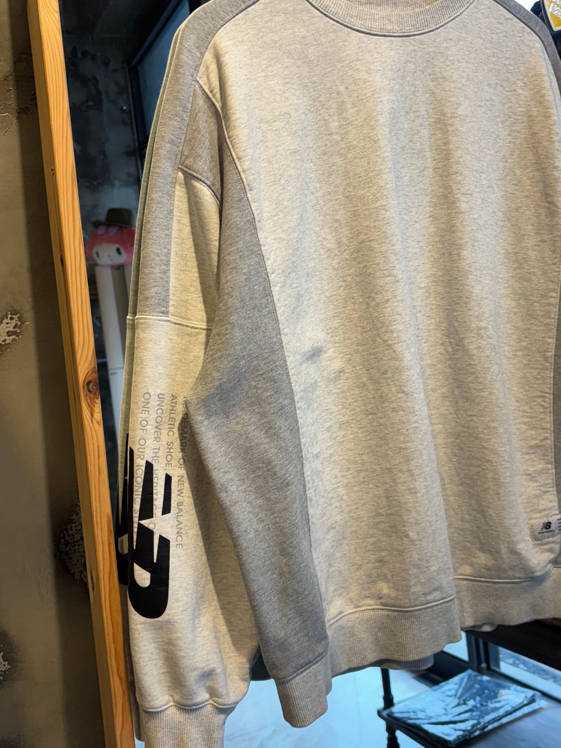 뉴발란스 그레이 맨투맨 XL 상품이미지2