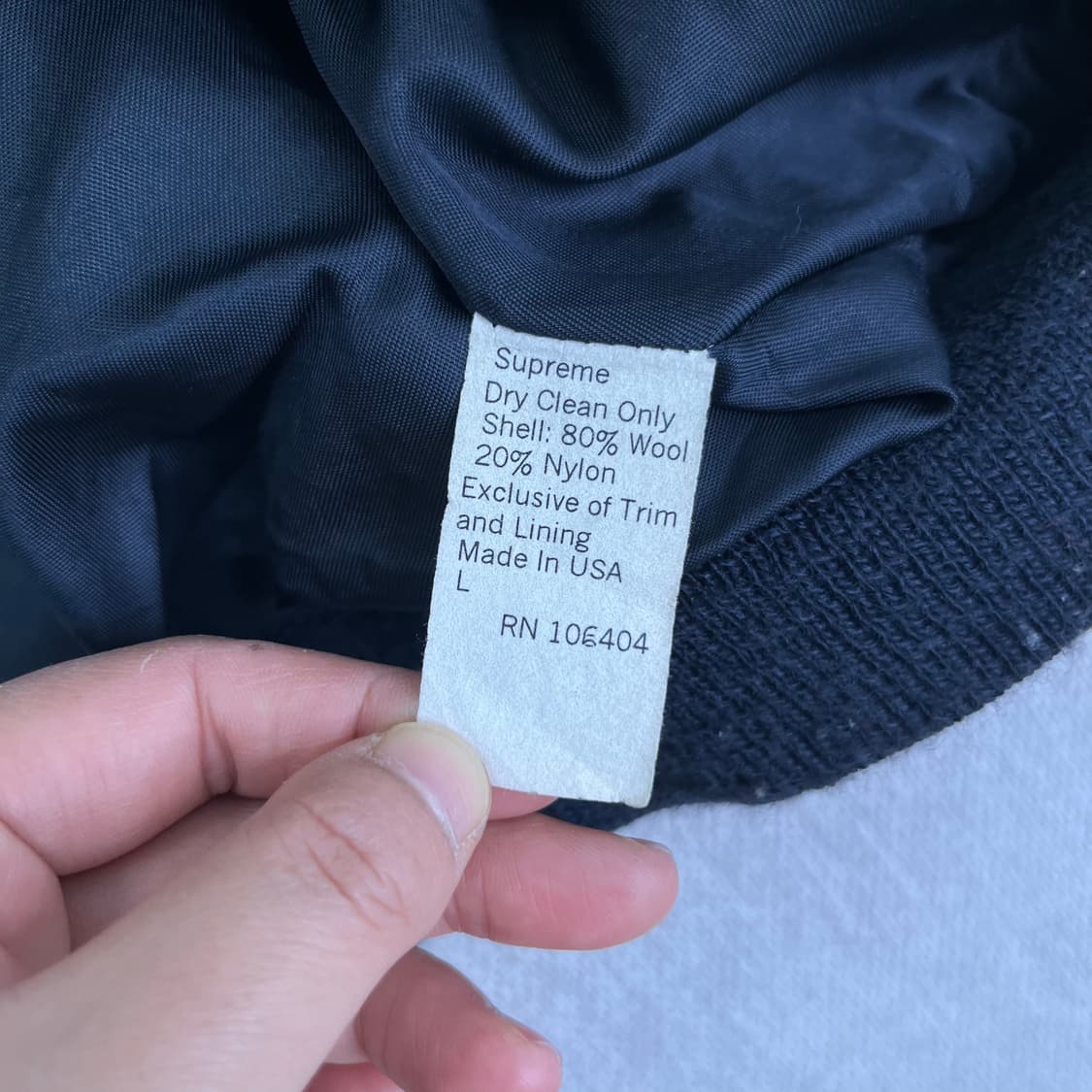 100 슈프림 02s 뉴욕 울 바시티 자켓 상품이미지6