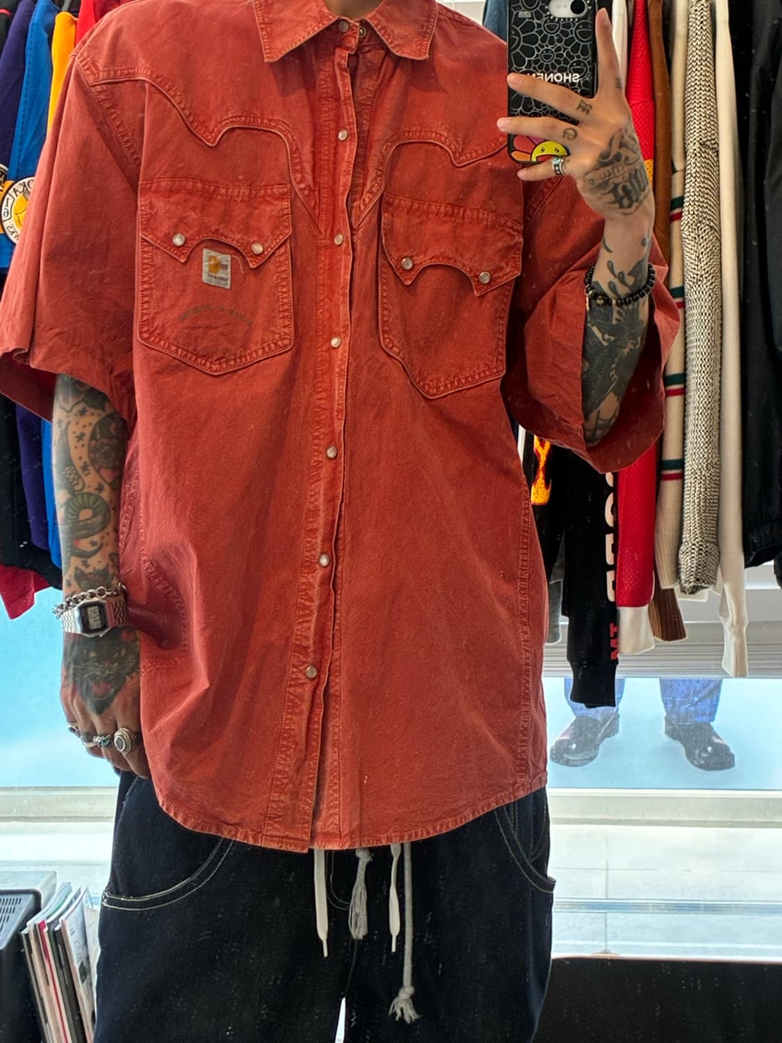 Carhartt FR라인 웨스턴 셔츠(앞,뒤 디테일👍) 상품이미지1