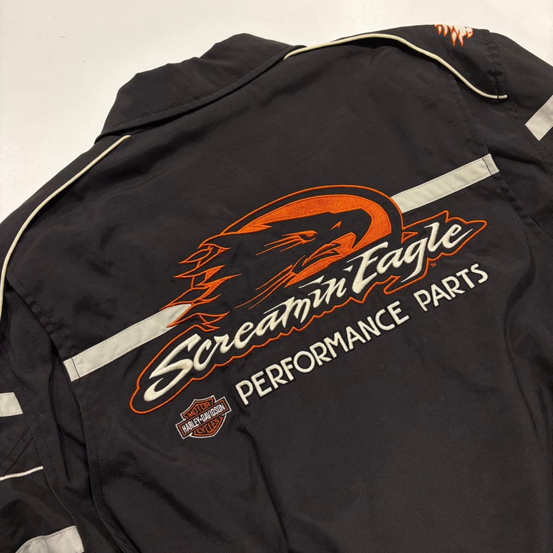 [L] 07s 할리데이비슨 스크리밍이글 라이더 집업 자켓 수입택 C835 상품이미지9