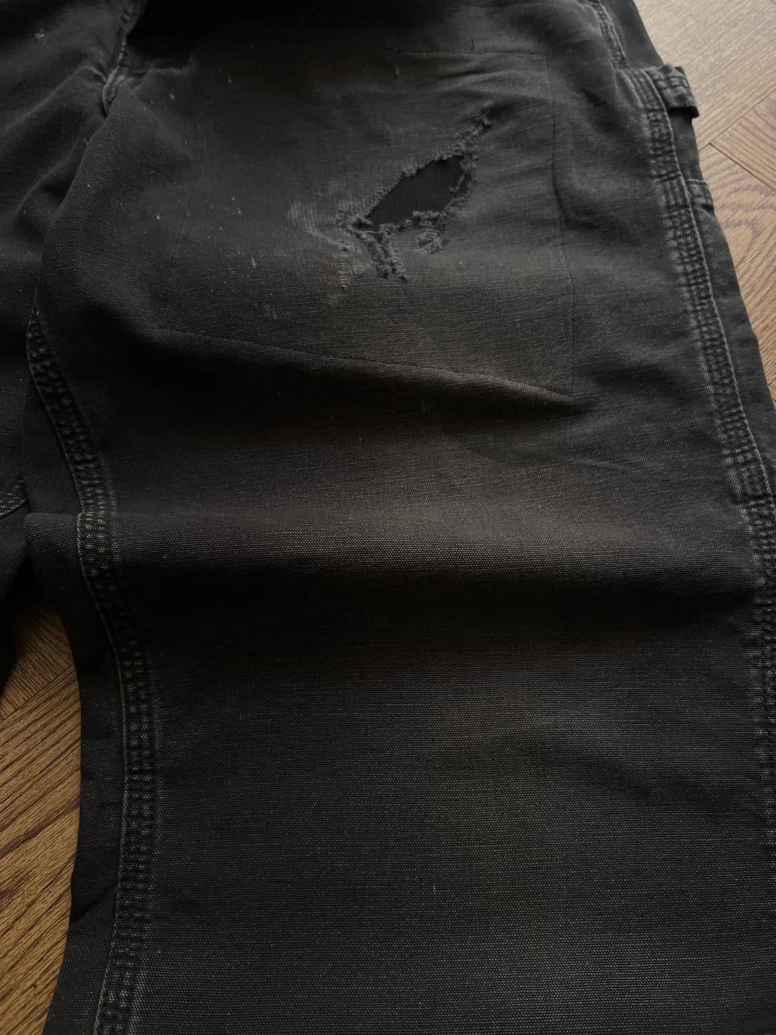 [32]칼하트 USA 빈티지 페이딩 블랙 카펜터 워크 팬츠 상품이미지4