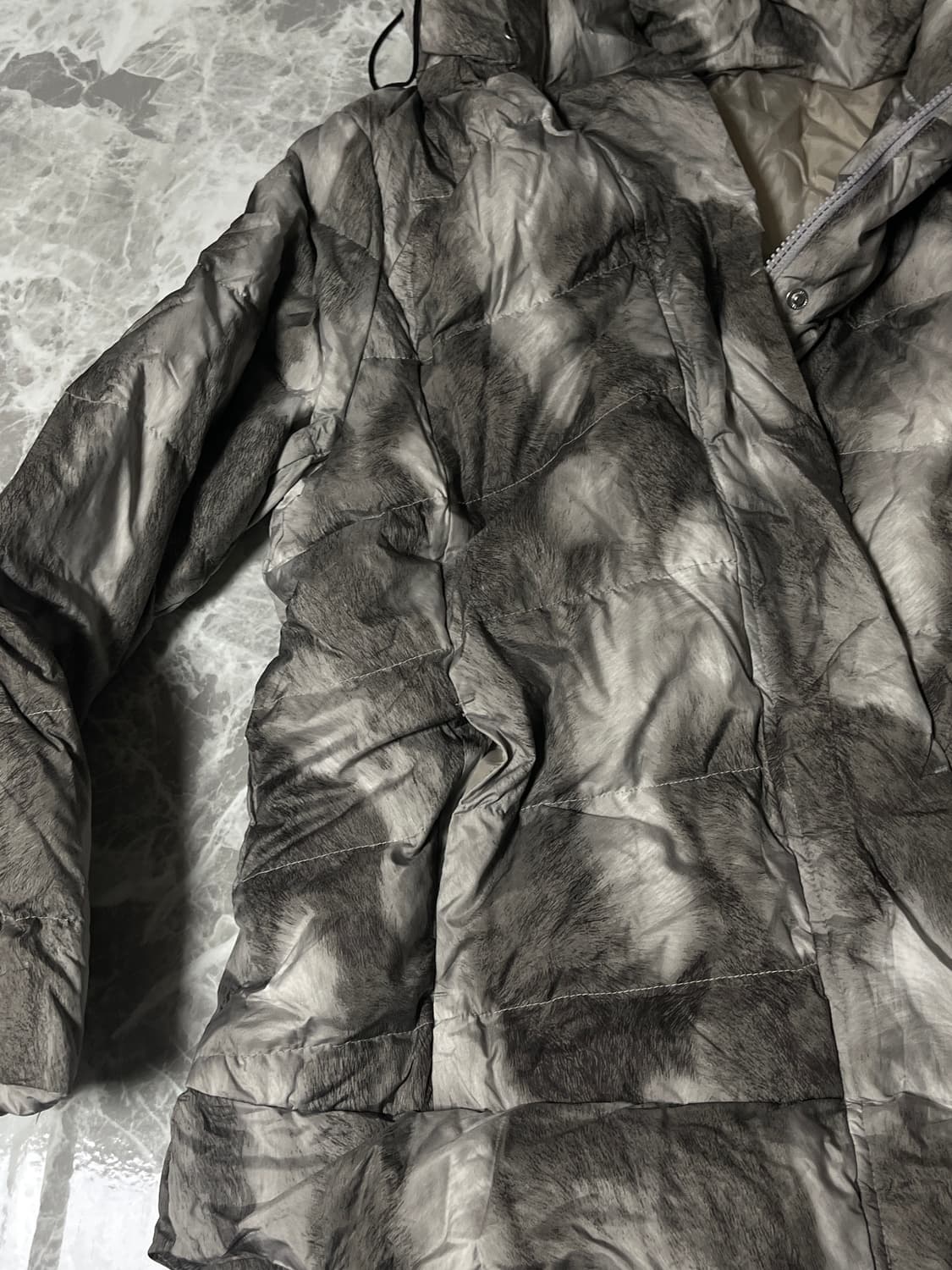 grunge fur padding jumper 상품이미지4