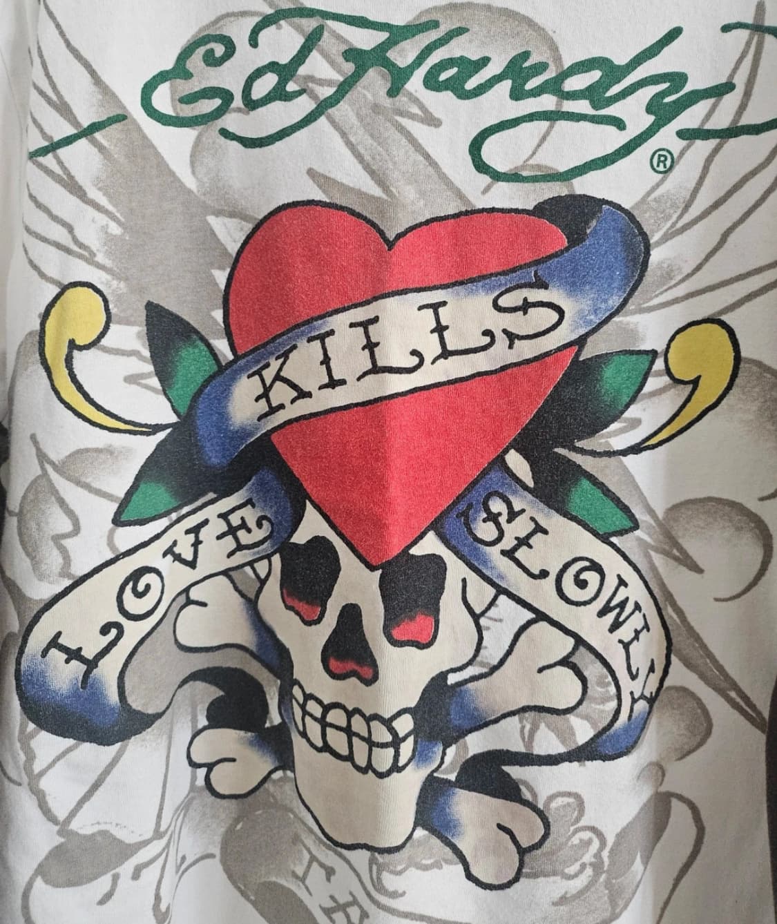 Ed hardy 에드하디 로고 티셔츠 롱슬리브리스 상품이미지4