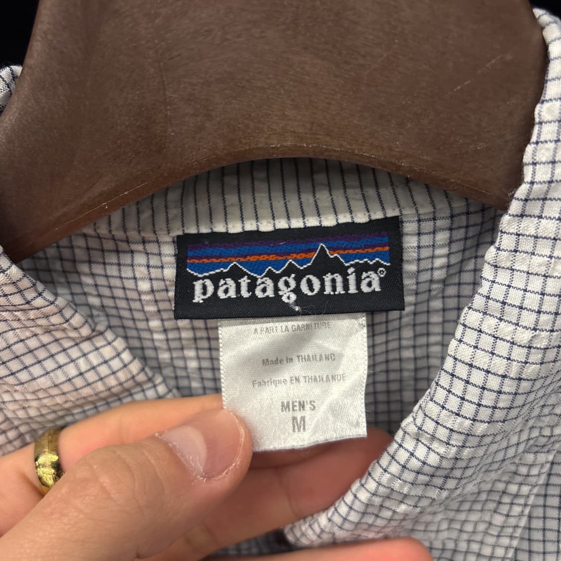 00s 파타고니아 멀티 스트라이프 패턴 시어서커 셔츠 사선탭 N1030 상품이미지8