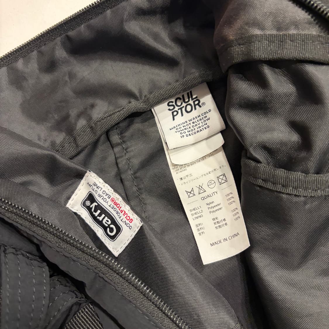SCULPTOR 백팩 나일론 블랙 배낭 가방 상품이미지6