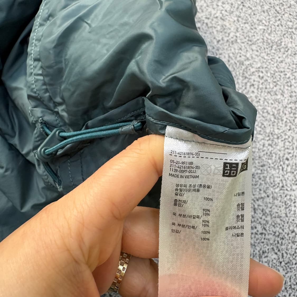 M 유니클로 여성 경량 점퍼 0401J 상품이미지4