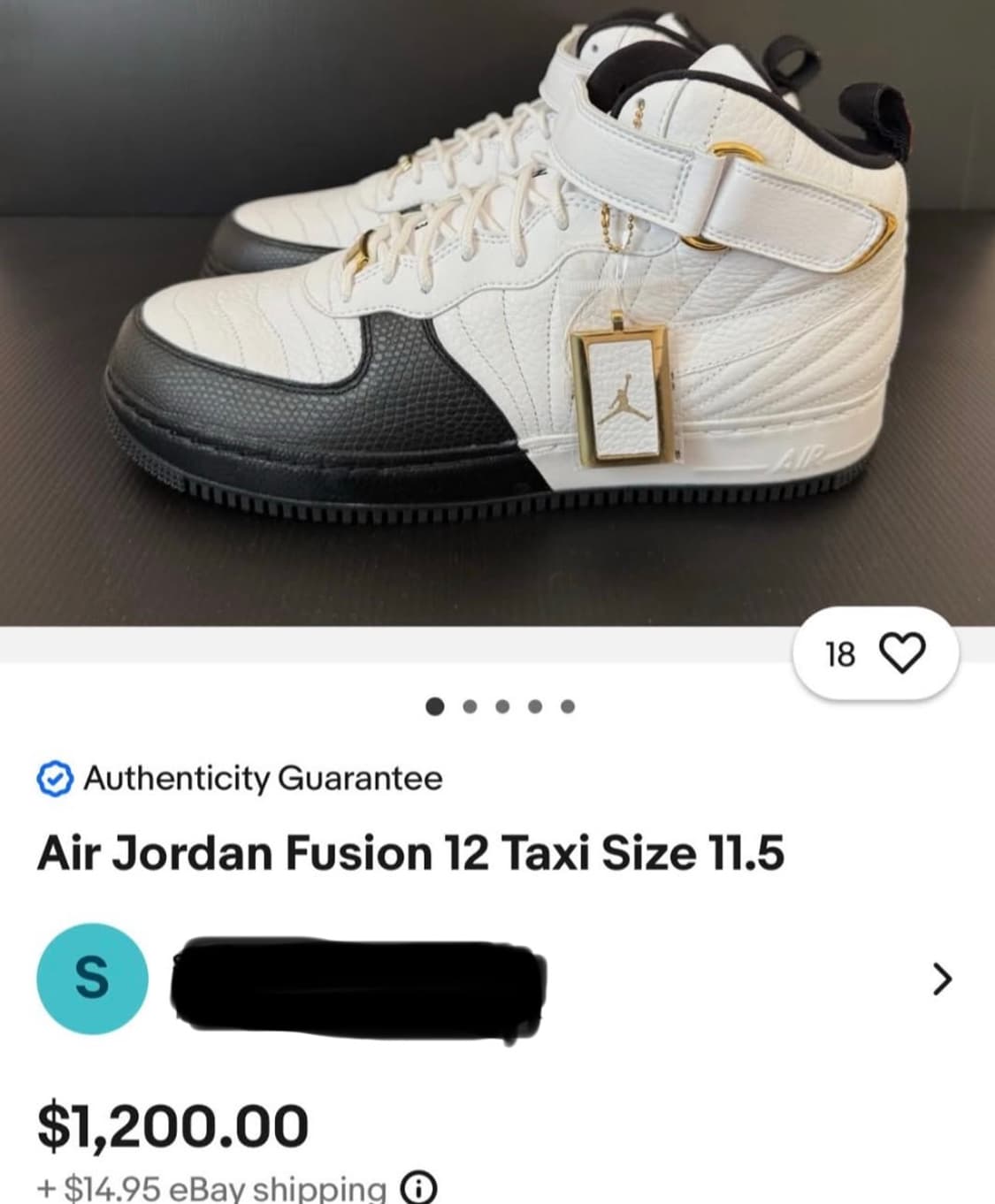 에어 조던 포스 12 AJF12 ‘택시’ (2008년 발매) 상품이미지10