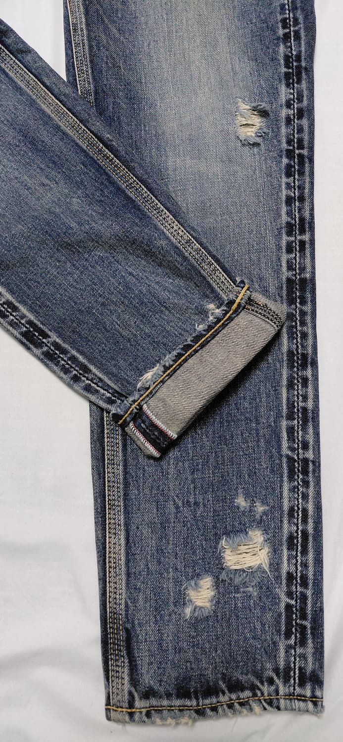 [Selvedge/26] Rodeo Crowns 헤비 데미지 셀비지 데님 상품이미지3