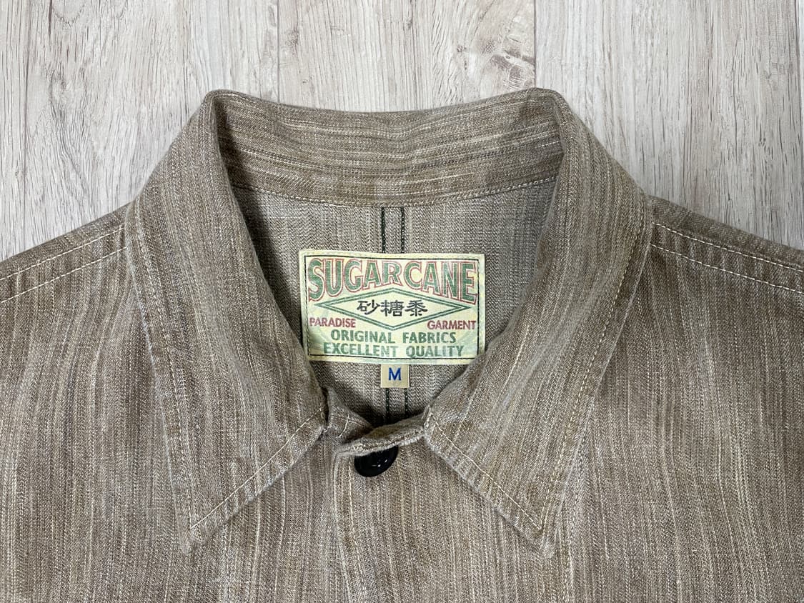 95~100) 슈가케인 베이지데님 커버올 자켓 상품이미지3