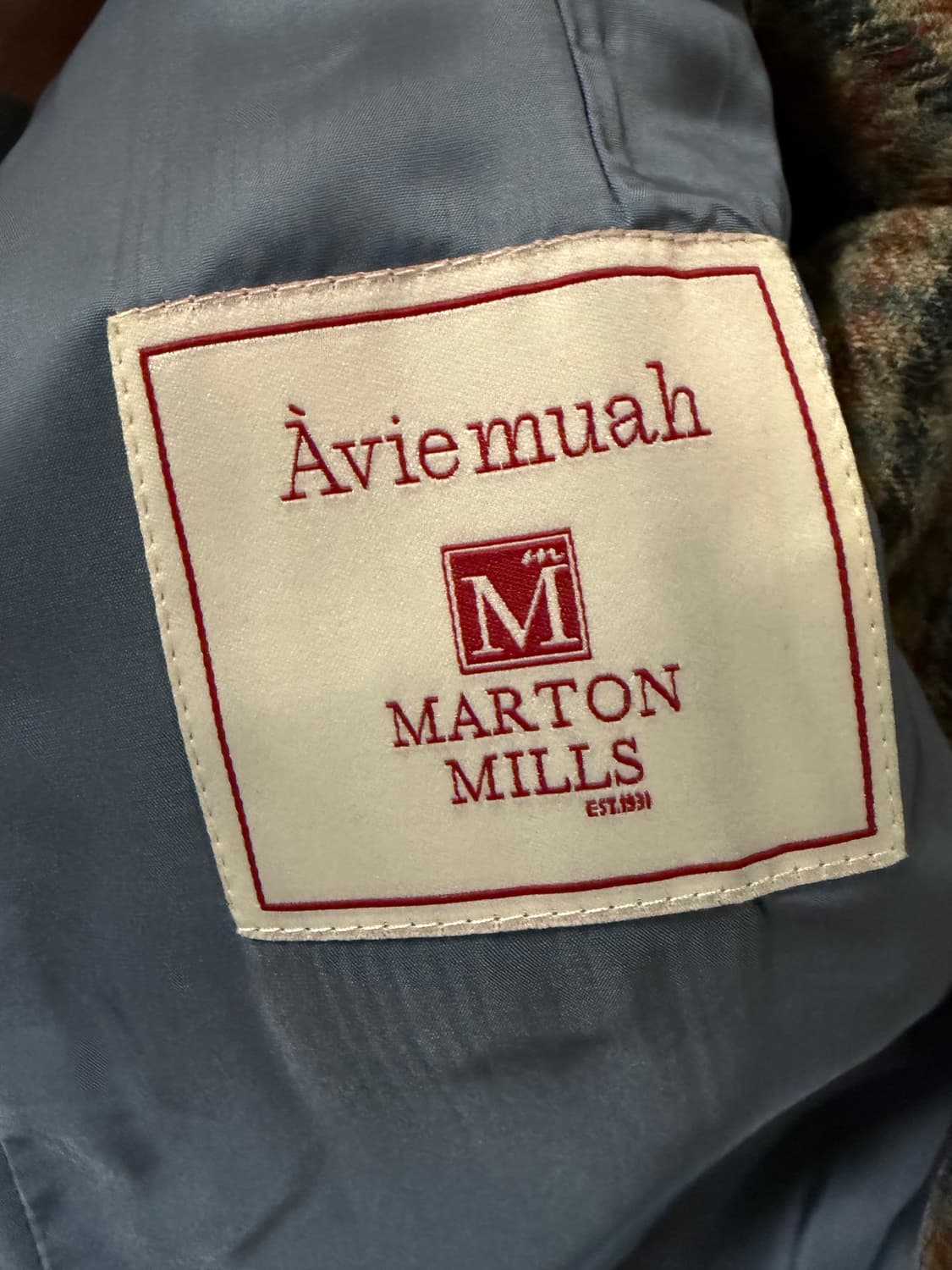 아비에무아 체크자켓 상품이미지5