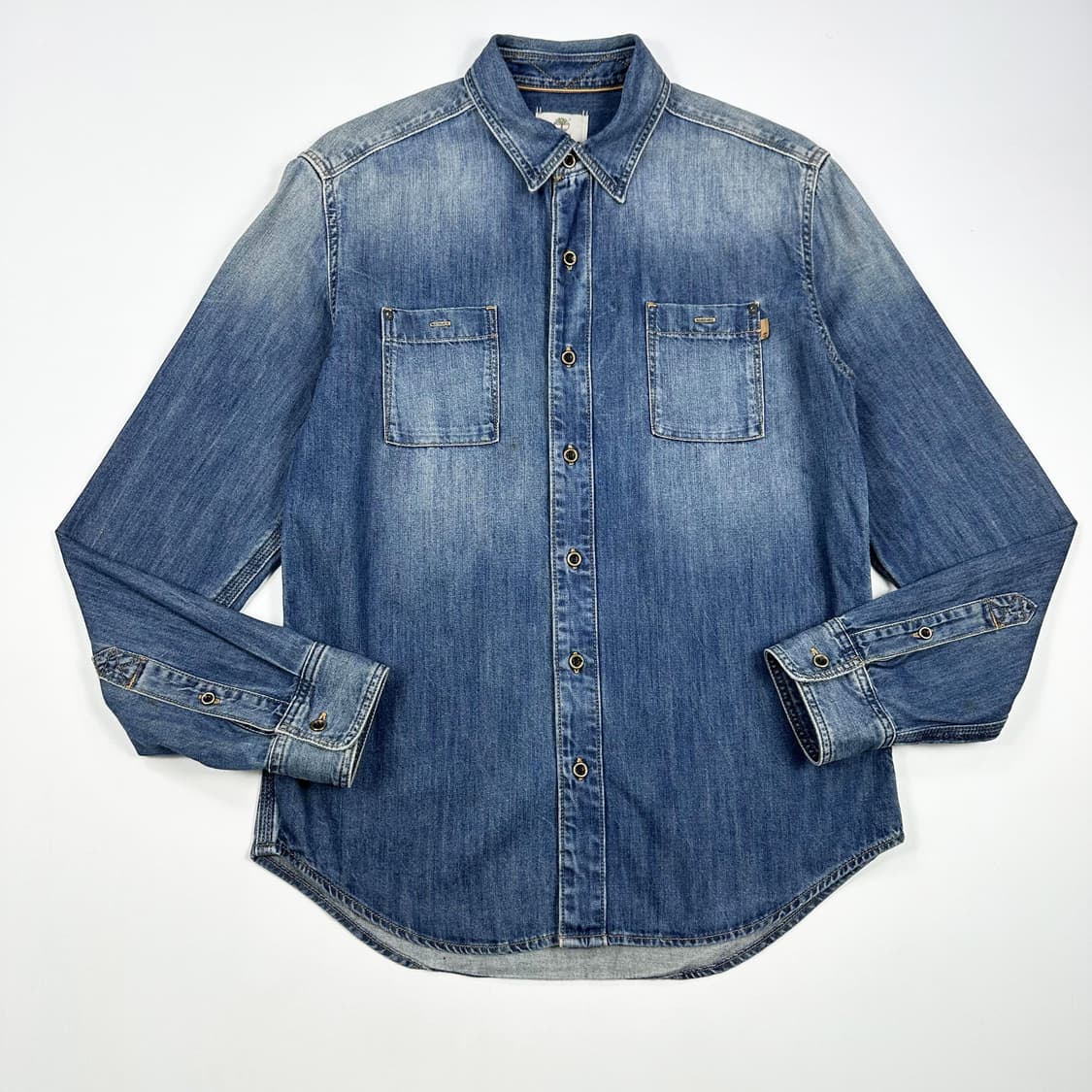 팀버랜드 워싱 투 포켓 데님셔츠 (L) 상품이미지2