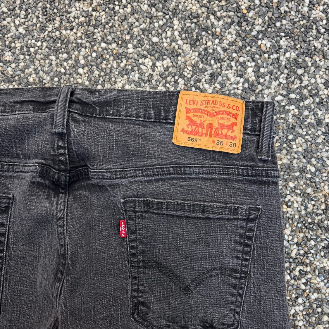 리바이스 569 스트레이트 블랙진 (36)   상품이미지4