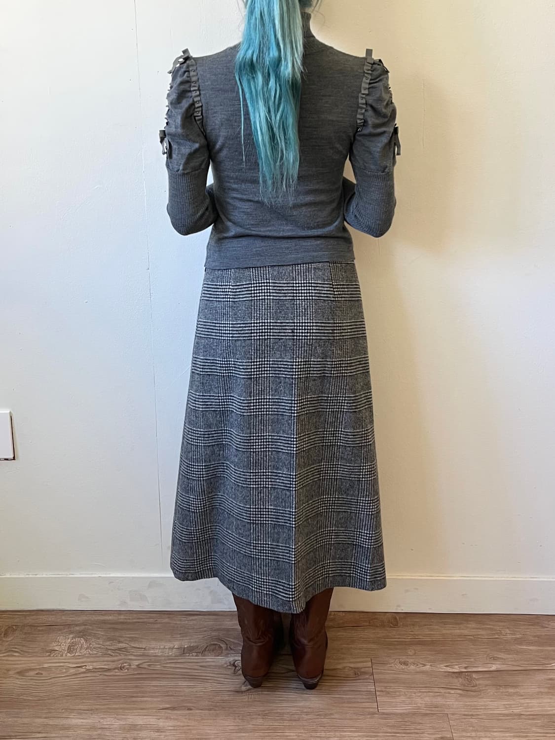 UNTITLED 하운드투스 울 스커트 상품이미지9