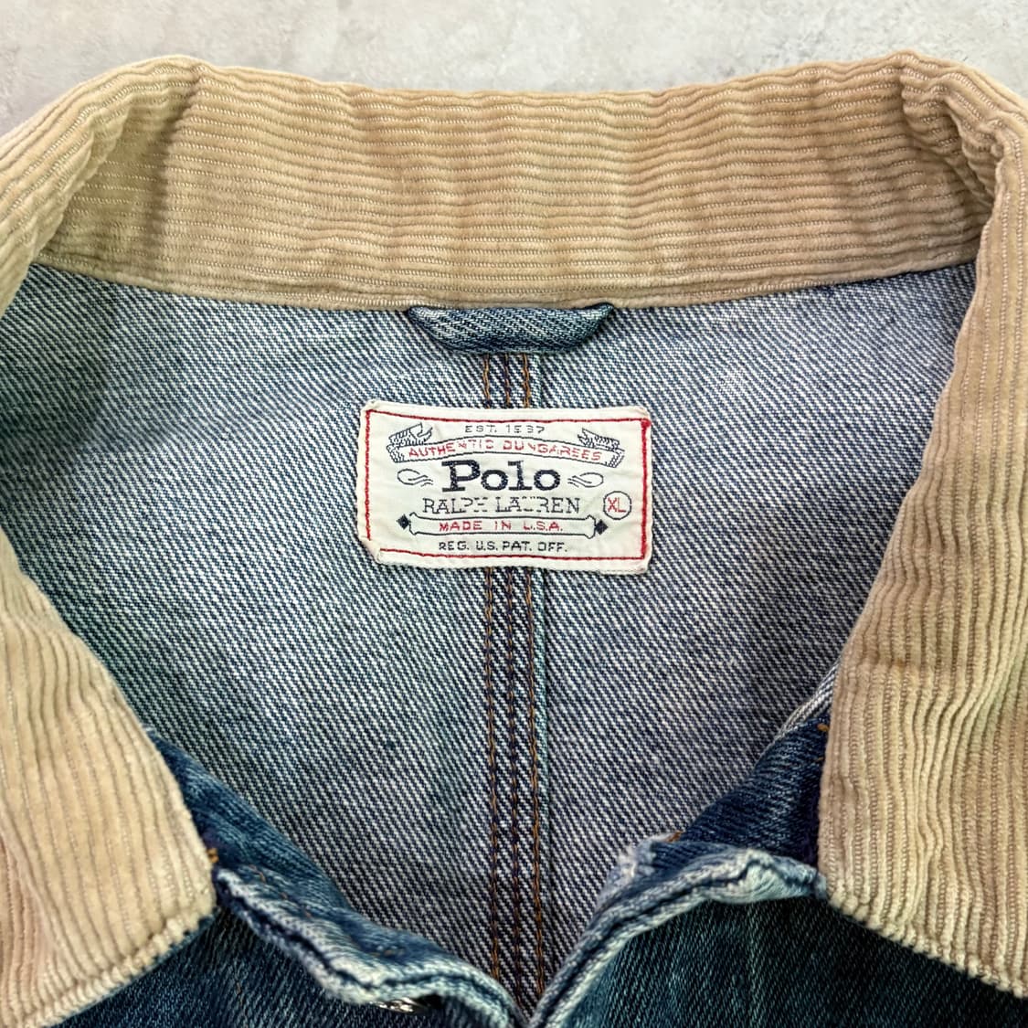 [XL] 폴로 랄프 로렌 덩가리 데님 트러커 자켓 칸예 김원중 상품이미지6