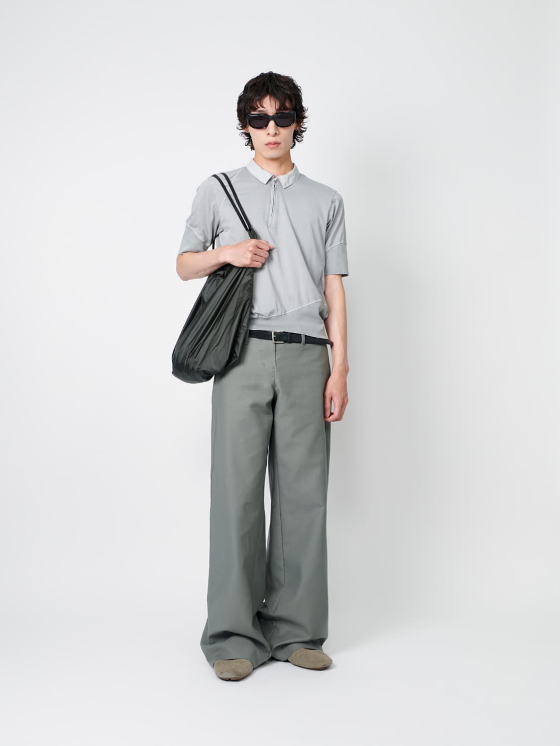 이이 레더벨트 백 제이드그린 상품이미지1