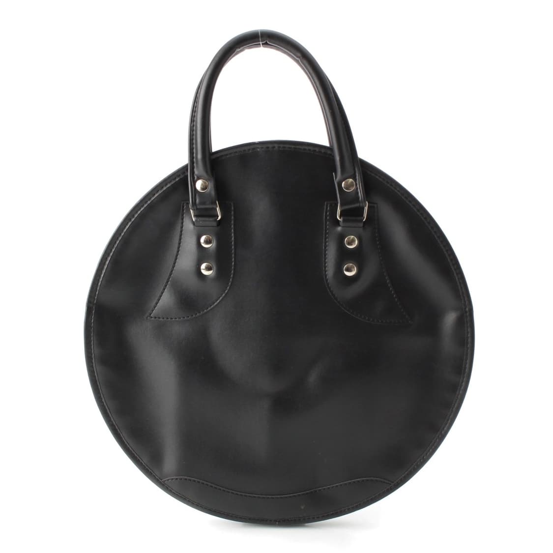 꼼데가르송 레더 라운드 핸드백 상품이미지1