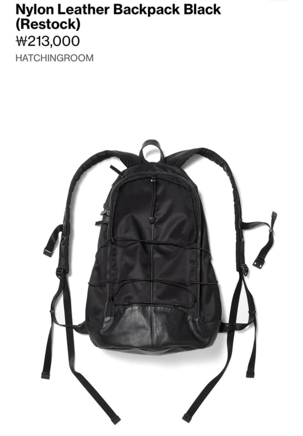 해칭룸 백팩 상품이미지1