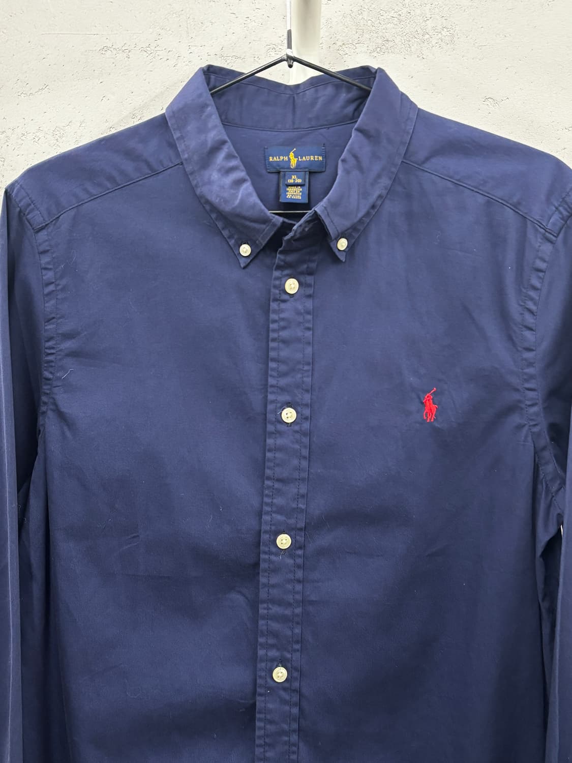 폴로 랄프로렌 네이비 셔츠 보이즈 XL 상품이미지3