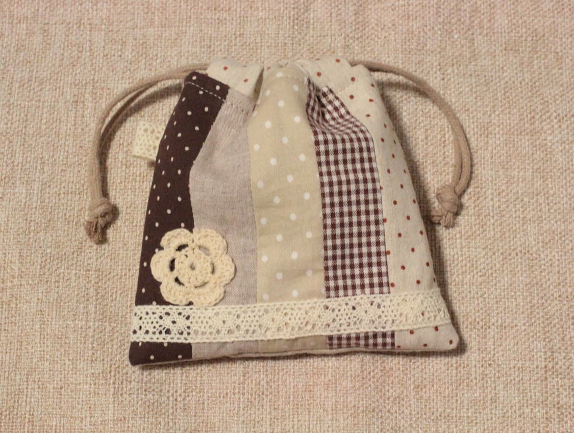 핸드메이드 패치워크 미니 파우치 상품이미지1