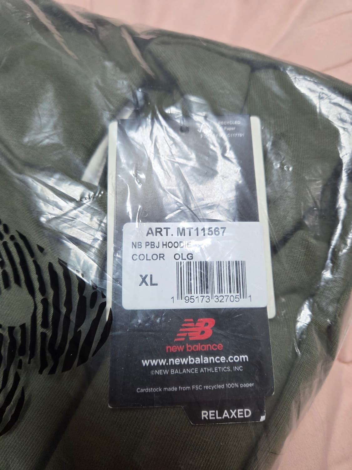 뉴발란스X살레헤뱀버리 콜라보 후드티셔츠 XL사이즈 새제품 상품이미지6