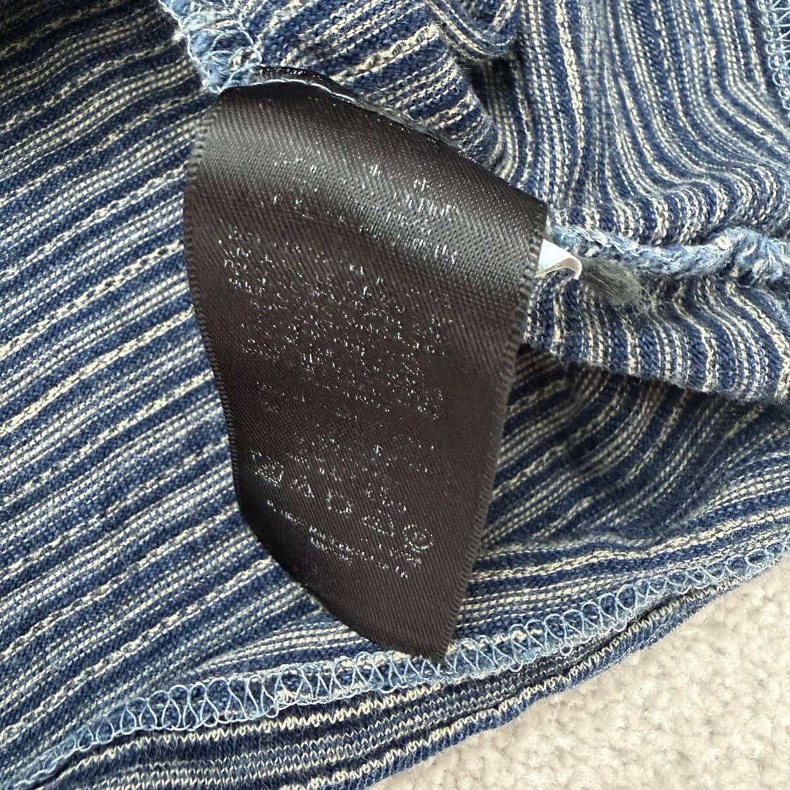00s RRL 더블알엘 인디고 스트라이프 저지 포켓 티셔츠 상품이미지7