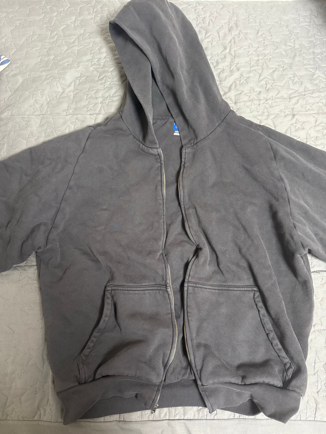 이지 YZY 집업 후드 블랙 상품이미지4