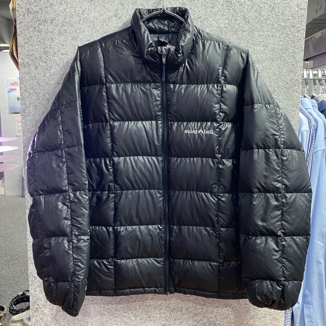 몽벨 슈페리어 블랙 다운 자켓 경량 패딩 B3832 상품이미지2