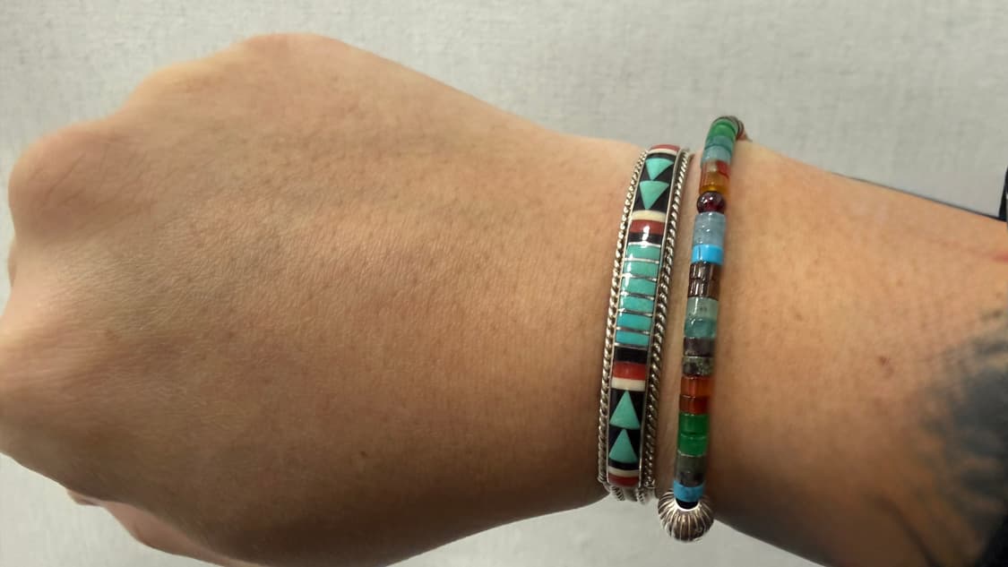 Navajo zuni inlay bangle 상품이미지1