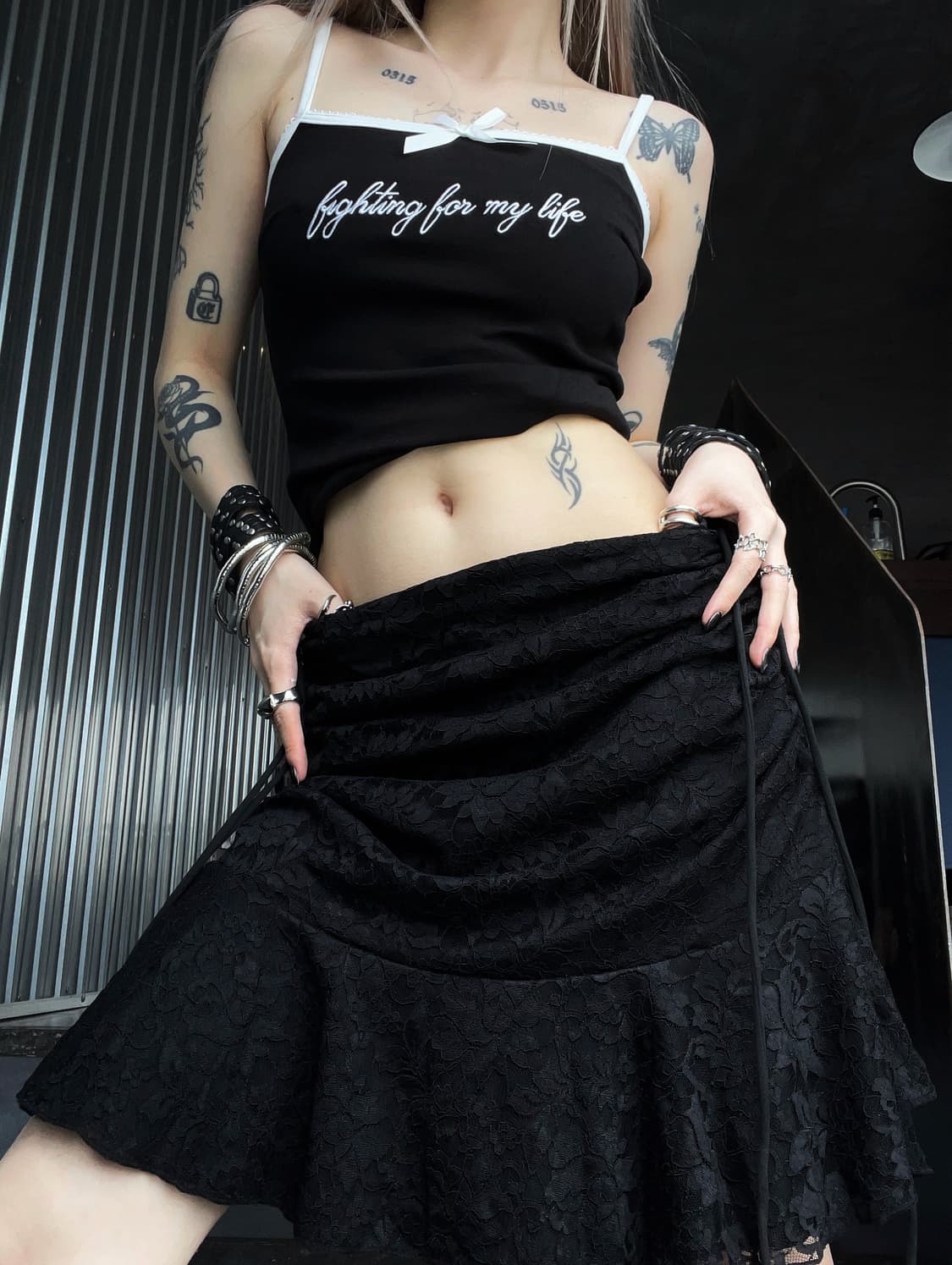 forsetink race shirring skirt 상품이미지6