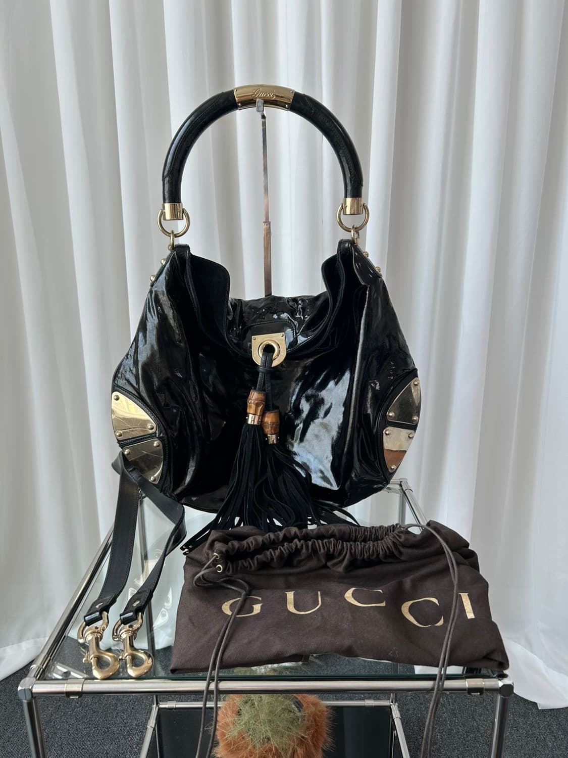 구찌 인디 뱀부 숄더백 상품이미지3