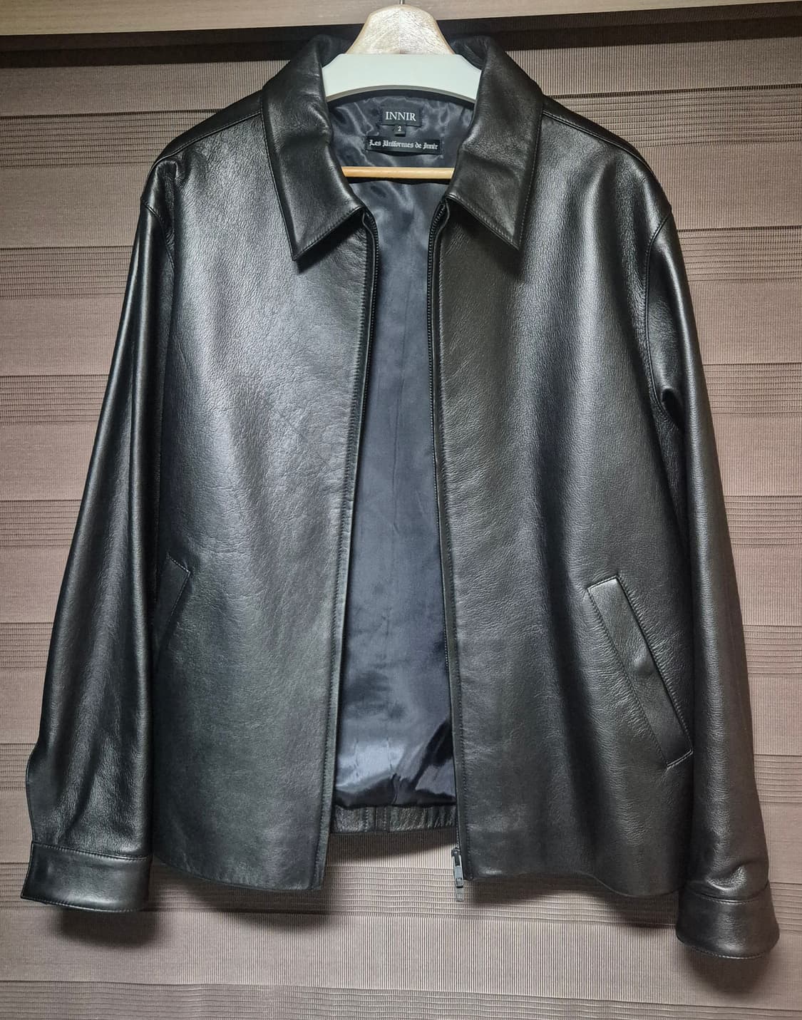 [2]Innir 253 램스킨 레더 블루종 상품이미지2